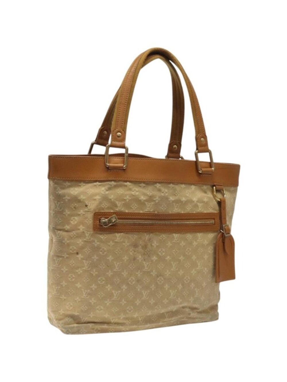 LOUIS VUITTON Monogram Mini Lucille GM Tote Bag Beige M92683